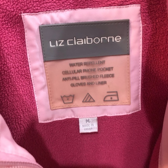 VINTAGE Y2K Liz Claiborne Puffer Warm Winter Lined Jacket Coat - Picture 7 of 9